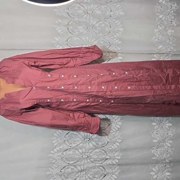 Free People Redwood Charlie Maxi Shirt Dress size Medium - Picture 1 of 10